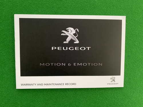 Peugeot service history book - peugeot,