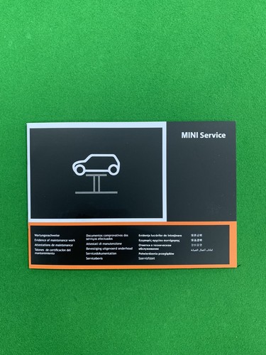 Mini cooper service book - mini,
