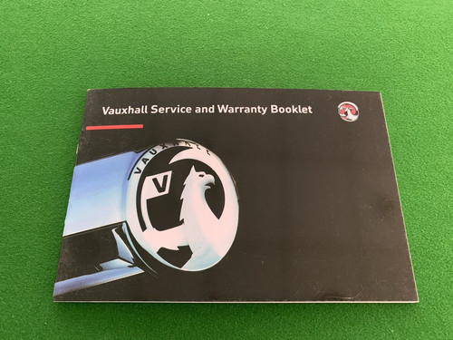 Vauxhall service history book - history,
