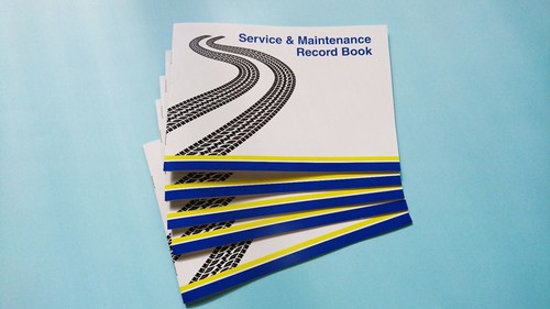 Blank service history book - blank,